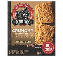 Kodiak Cakes Granola Bars Crunchy Chocoalate Chip 6 Count - 7.95 Oz