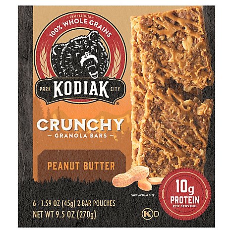 Kodiak Peanut Butter Crunchy Granola Bar - 7.95 Oz