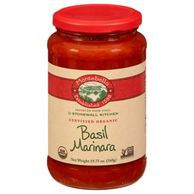 Montebello Sauce Pasta Basil Marnra - 19.75 Oz