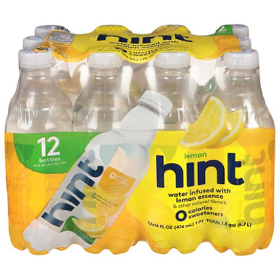 hint Water Infused With Lemon - 12-16 Fl. Oz.