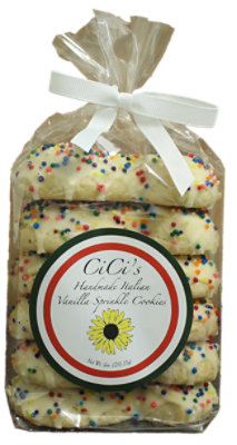 CiCis Vanilla Sprinkle Italian Cookies 9 Oz - 12 Count - Image 1