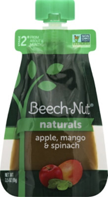 Beech-Nut Naturals Stage 2 Apple Mango & Spinach Baby Food - 3.5 Oz - Image 1