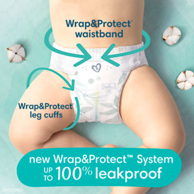 Pampers Pure Protection Diapers Size 5 - 19 Count - Image 3