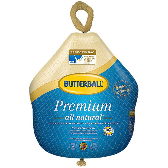 Butterball Whole Turkey Frozen - Weight Between 14-16 Lb
