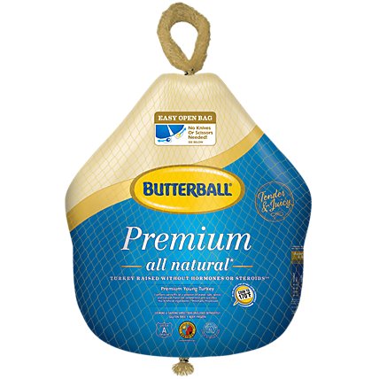 Butterball Whole Turkey Frozen - Weight Between 14-16 Lb - Image 1