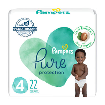 Pampers Pure Protection Size 4 Diapers - 22 Count