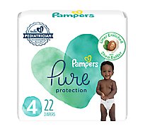 Pampers Pure Protection Diapers Size 4 - 22 Count
