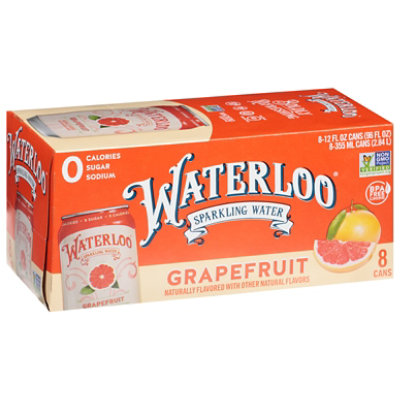 Waterloo Grapefruit Sparkling Water - 8-12 Fl. Oz. - Image 2