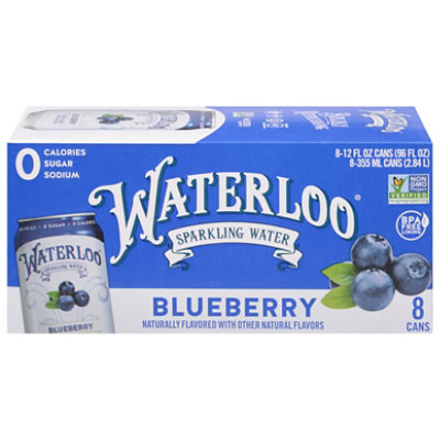 Waterloo Blueberry Sparkling Water - 8-12 Fl. Oz.