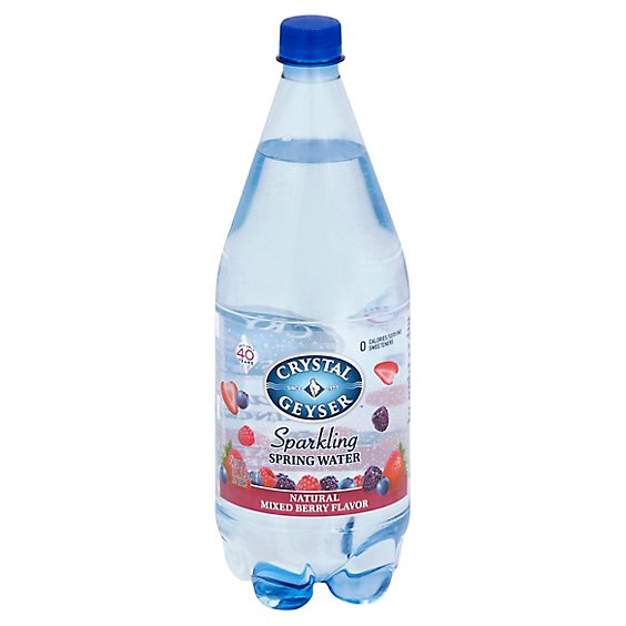 Crystal Geyser Spring Water Sparkling Mixed Berry - 1.25 Liter