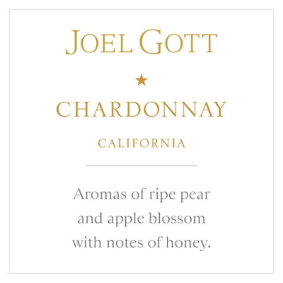 Joel Gott Barrel Aged Chardonnay White Wine 14.3% ABV Bottle - 750 Ml - Image 3