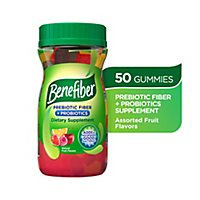 Benefiber Chewables Prebiotic Fiber Supplement Assorted Fruit - 50 Count - Image 2