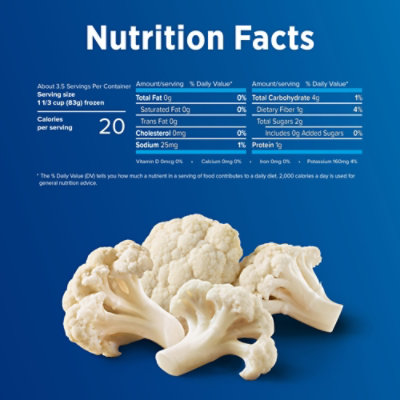 Birds Eye Steamfresh Cauliflower Florets Frozen Vegetables - 10.8 Oz - Image 4
