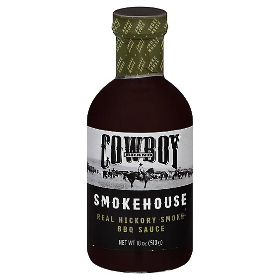 Cowboy Charcoal Sauce Bbq Hickory Smoke - 18 Oz