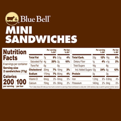 Blue Bell 16 Pak Mini Sandwiches - 36.8 Fl. Oz. - Image 7