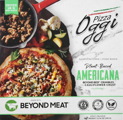 Pizza Oggi Pizza Beef Crumble Veggie - 13.4 Oz - Image 2