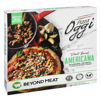 Pizza Oggi Pizza Beef Crumble Veggie - 13.4 Oz