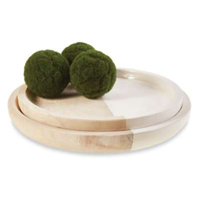 Mud Pie Paulownia Tray Set - Each - Image 1