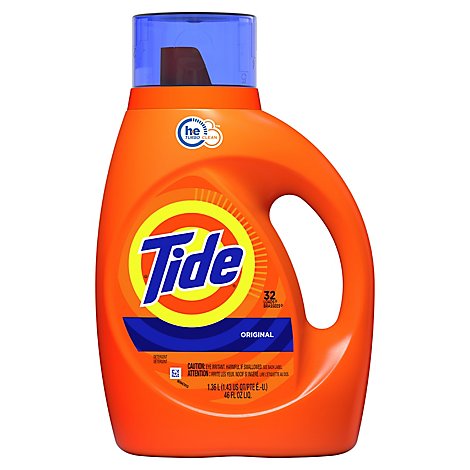 Tide HE Compatible Original Liquid Laundry Detergent 32 Loads - 46 Fl. Oz.