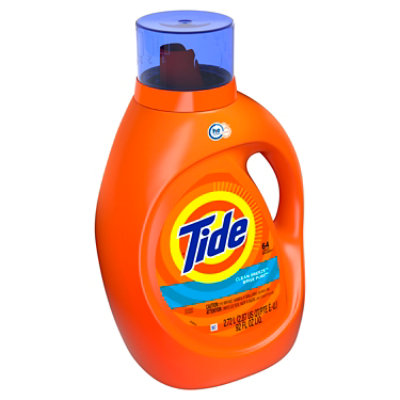 Tide Liquid Laundry Detergent HE Compatible Clean Breeze 64 Loads - 92 Fl. Oz.