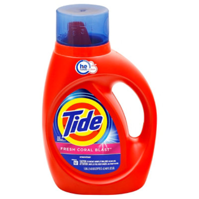 Tide Fresh Coral Blast HE Compatible Liquid Laundry Detergent 32 Loads - 46 Fl. Oz. - Image 3