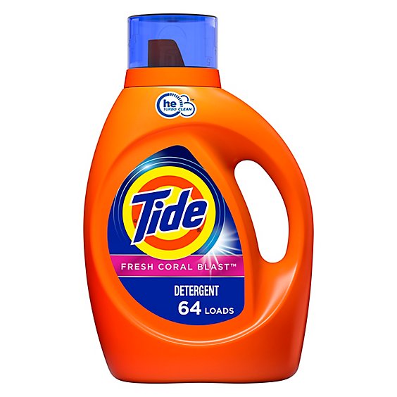 Tide Laundry Detergent Liquid Fresh Coral Blast - 92 Fl. Oz.
