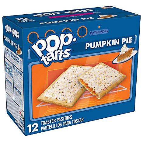 Pop-Tarts Toaster Pastries Breakfast Foods Frosted Pumpkin Pie 12 Count - 20.3 Oz