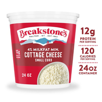 Breakstones Cottage Cheese Small Curd 4% - 24 Oz - Image 2