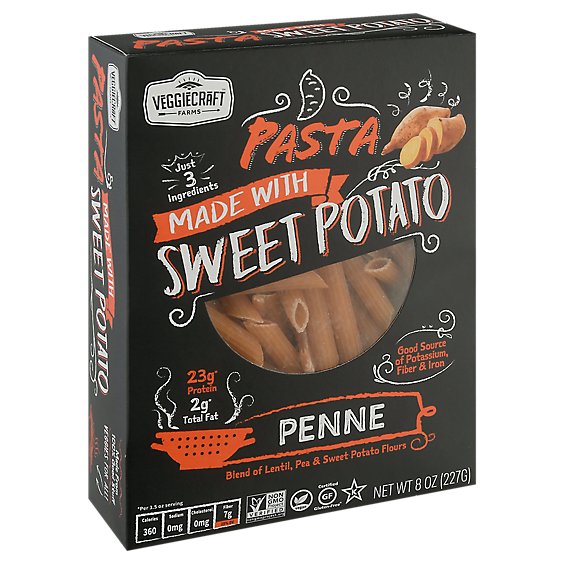 Veggiecraft Pasta Penne Sweet Potato - 8 Oz