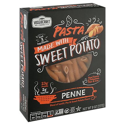 Veggiecraft Pasta Penne Sweet Potato - 8 Oz - Image 1