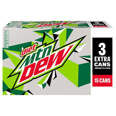 Mtn Dew Soda Diet - 15-12 Fl. Oz. - Image 1