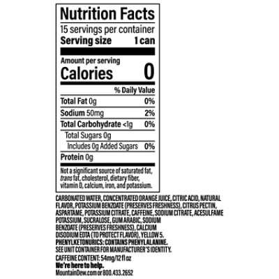 Mtn Dew Soda Diet - 15-12 Fl. Oz. - Image 3