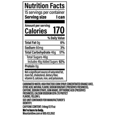 Mtn Dew Soda - 15-12 Fl. Oz. - Image 3
