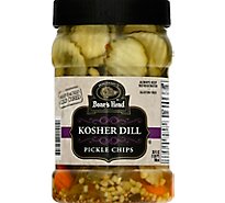 Boars Head Kosher Dill Pickle Chips - 26 Oz