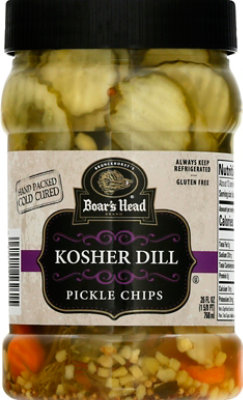 Boars Head Kosher Dill Pickle Chips - 26 Oz