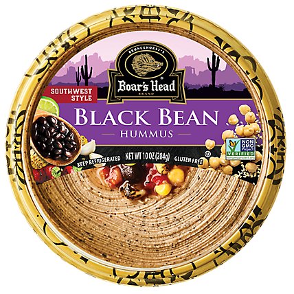 Boars Head Southwest Black Bean Hummus - 10 Oz - Image 1