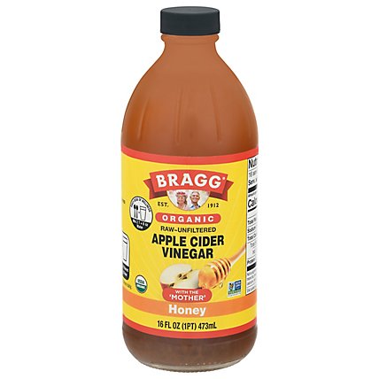 Bragg Vinegar Apple Cider Honey Org - 16 Oz - Image 2