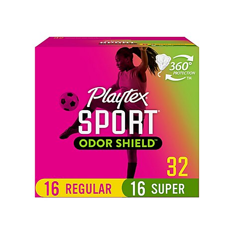 Playtex Sport Odor Shield Multi Pack - 32 Count