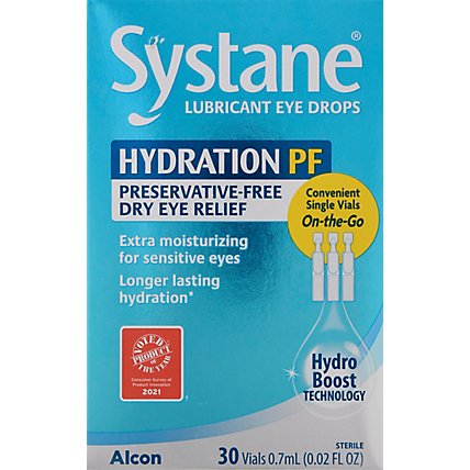 Systane Hydration Lubricant Eye Drops - 30 Count - Image 2