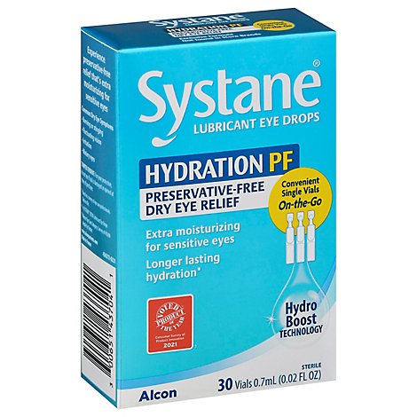 Systane Hydration Lubricant Eye Drops - 30 Count