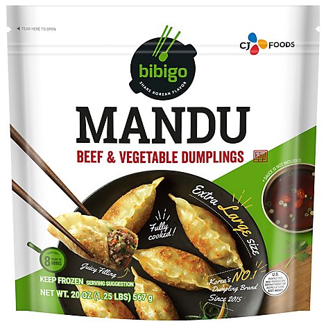 Bibigo Mandu Beef & Vegetable - 20 Oz
