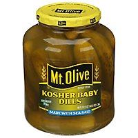 Mt Olive Kosher With Sea Salt Baby Dills - 46 Oz - Image 3