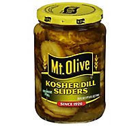 Mt Olive Fr Kosher Dill Sliders - 24 Fl. Oz.