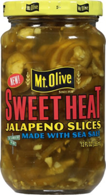 Mt Olive Sweet Heat Jalapeno Slices With Sea Salt - 12 Fl. Oz. - Image 1