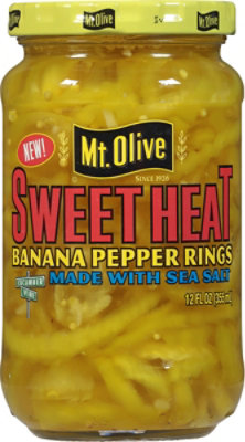 Mt Olive Sweet Heat Banana Pepper Rings - 12 Fl. Oz. - Image 1