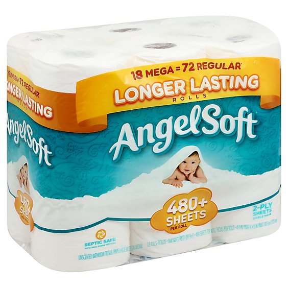 Angel Soft Tissue Bath - 18 Count