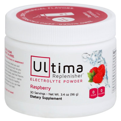 Ultima Rplnshr Electrolytes Raspberry - 96 Gram - Image 1