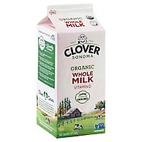 Clover Organic Vitamin D Milk - Half Gallon - Image 1