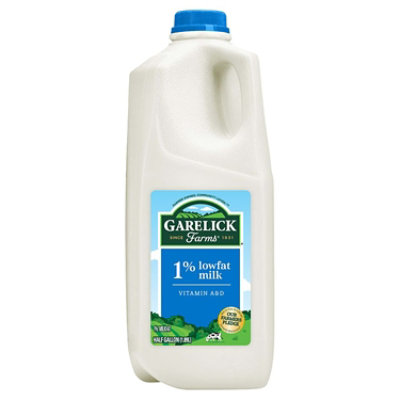 Garelick Farms 1% Lowfat Milk - 0.5 Gallon - Image 1