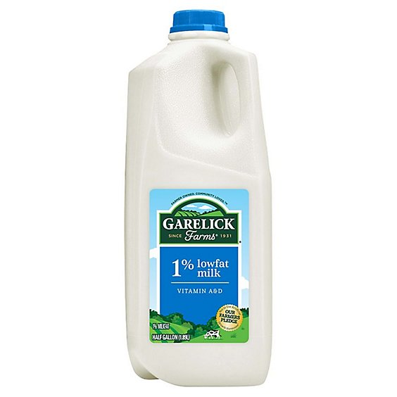 Garelick Farms 1% Lowfat Milk - 0.5 Gallon